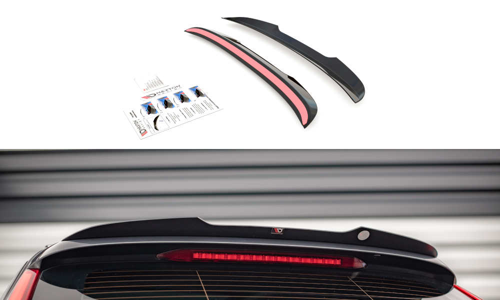 Spoiler CAP für Volvo V90 Mk2 schwarz matt