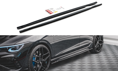 Seitenschweller Ansatz für V.1 für Volkswagen Golf R Mk8 Carbon Look