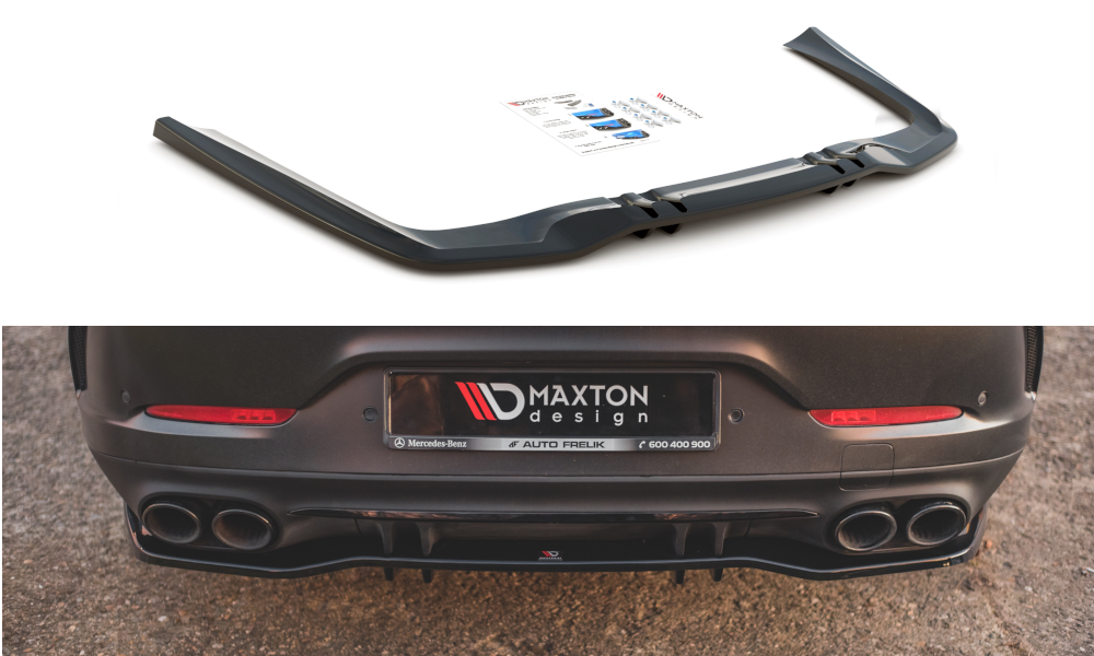 Mittlerer Diffusor Heck Ansatz DTM Look für Mercedes-AMG 53 4 Door Coupe Carbon Look