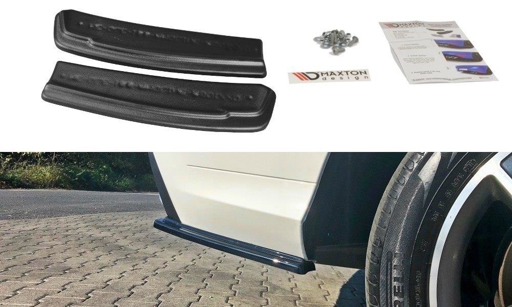 Heck Ansatz Flaps Diffusor für Mercedes GLE W166 AMG-Line schwarz matt