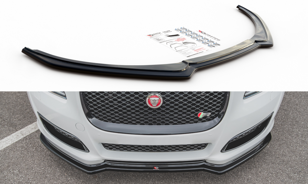Front Ansatz für Jaguar XJ X351 Facelift schwarz matt