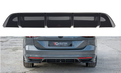 Diffusor Heck Ansatz für Volkswagen Passat R-Line B8 Carbon Look