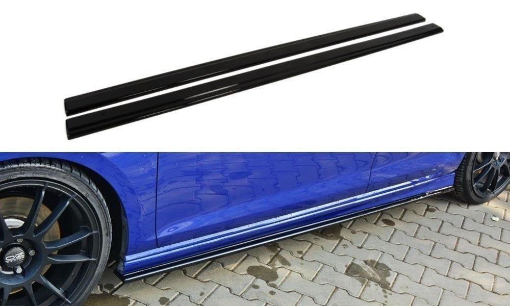 Seitenschweller Ansatz für V.1 für VW Golf 7 R / R-Line Carbon Look