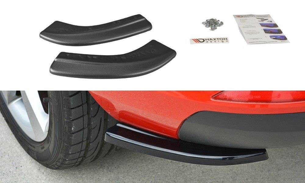 Heck Ansatz Flaps Diffusor für Skoda Rapid Spaceback Carbon Look