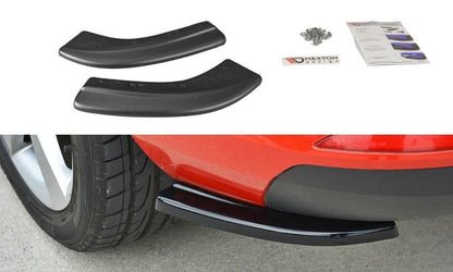 Heck Ansatz Flaps Diffusor für Skoda Rapid Spaceback Carbon Look