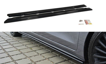 Seitenschweller Ansatz für Hyundai i30 mk.2 schwarz Hochglanz