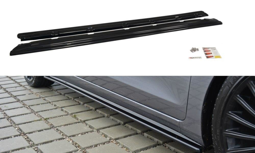 Seitenschweller Ansatz für Hyundai i30 mk.2 schwarz matt