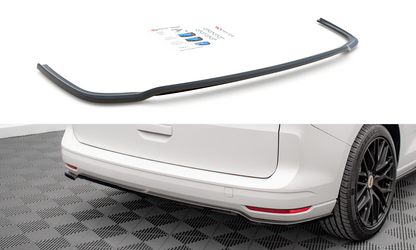 Mittlerer Diffusor Heck Ansatz für Volkswagen Caddy Mk5 Carbon Look