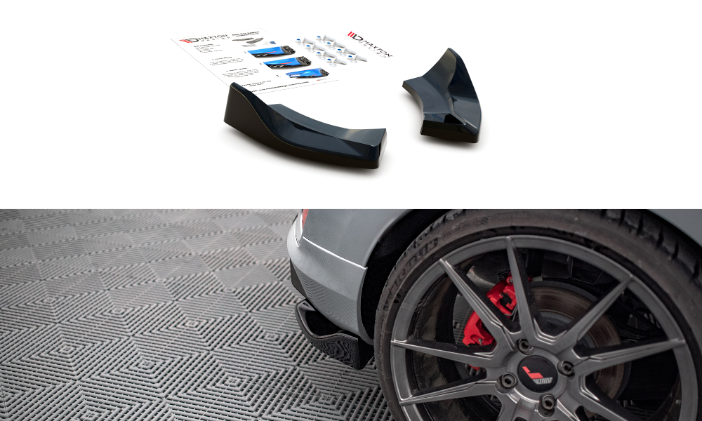 Heck Ansatz Flaps Diffusor V.1 für Ford Fiesta ST Mk8 schwarz matt