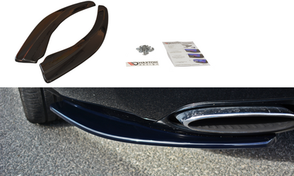 Heck Ansatz Flaps Diffusor für BENTLEY CONTINENTAL GT schwarz matt
