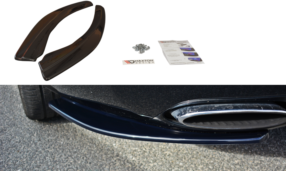 Heck Ansatz Flaps Diffusor für BENTLEY CONTINENTAL GT Carbon Look