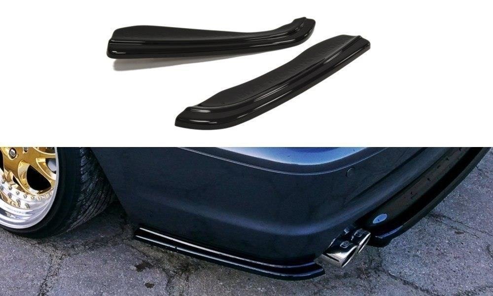Heck Ansatz Flaps Diffusor für BMW 3er E46 M Paket COUPE Carbon Look