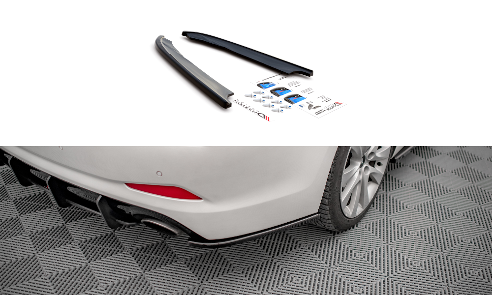 Heck Ansatz Flaps Diffusor für Hyundai I40 Mk1 Carbon Look