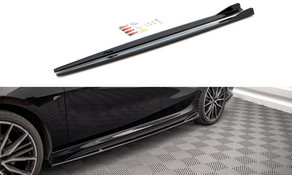 Seitenschweller Ansatz für V.2 für BMW 2 Gran Coupe M-Paket / M235i F44 schwarz matt