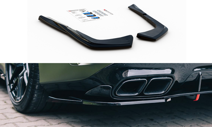 Heck Ansatz Flaps Diffusor für Mercedes-AMG GT 63 S 4-Door Coupe Aero schwarz Hochglanz