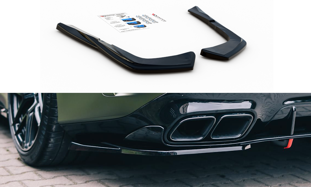 Heck Ansatz Flaps Diffusor für Mercedes-AMG GT 63 S 4-Door Coupe Aero Carbon Look