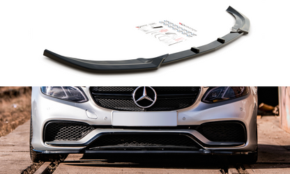 Front Ansatz für Mercedes-Benz E63 AMG Limousine W212 Facelift Carbon Look