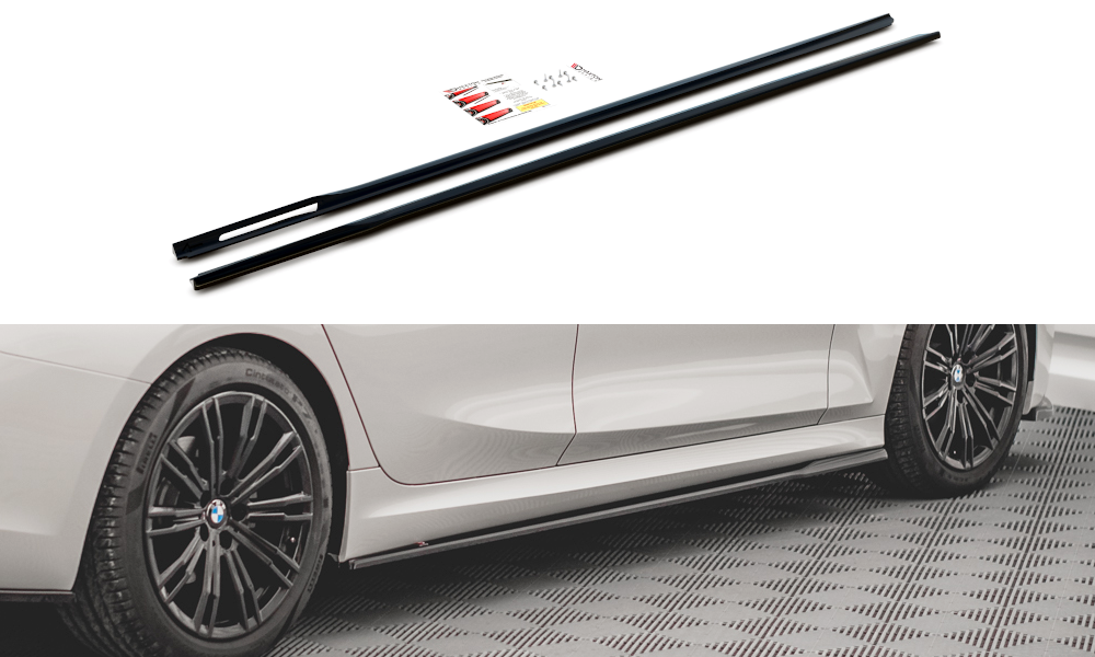 Seitenschweller Ansatz für V.2 für BMW 3er G20 / G21 M-Paket schwarz matt