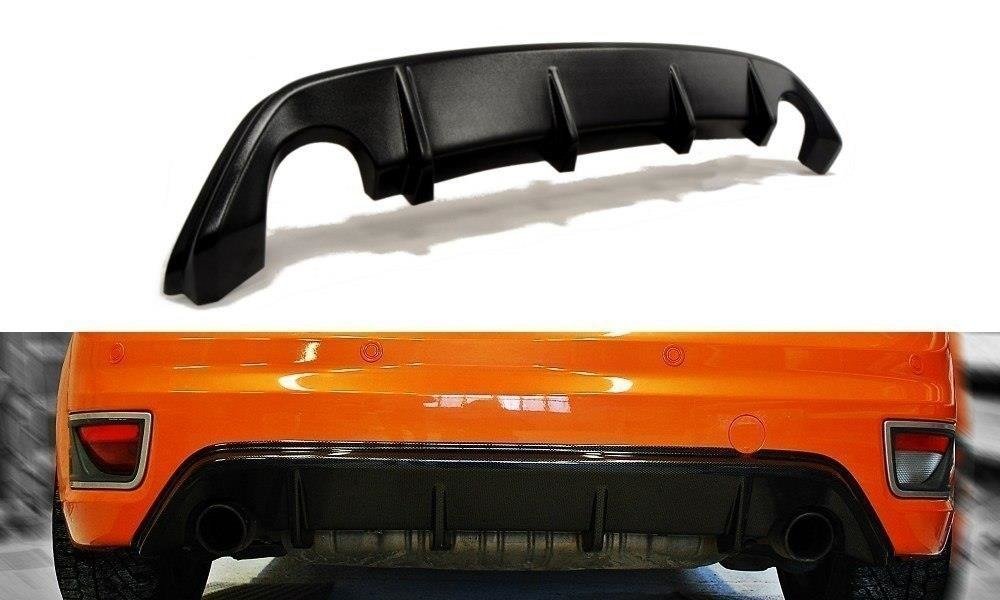Diffusor Heck Ansatz für FORD FOCUS MK2 ST (vor Facelift) schwarz matt