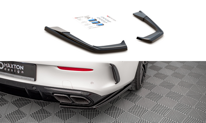 Heck Ansatz Flaps Diffusor für Mercedes-AMG C 63 AMG Coupe C205 Facelift Carbon Look