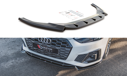 Front Ansatz V.2 für Audi S5 / A5 S-Line F5 Facelift schwarz Hochglanz