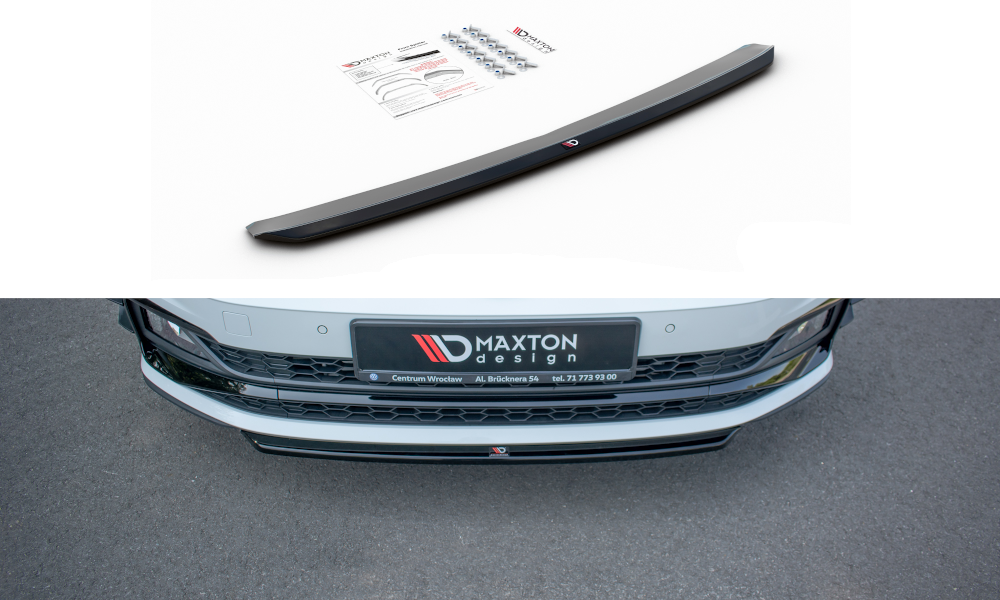Front Ansatz V.4 für VW Polo GTI Mk6 Carbon Look