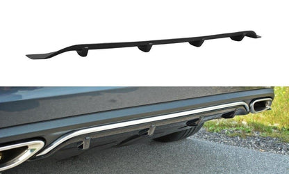 Diffusor Heck Ansatz für Mercedes E W212 schwarz Hochglanz