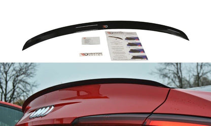 Spoiler CAP für Audi A5 S-Line F5 Coupe schwarz Hochglanz