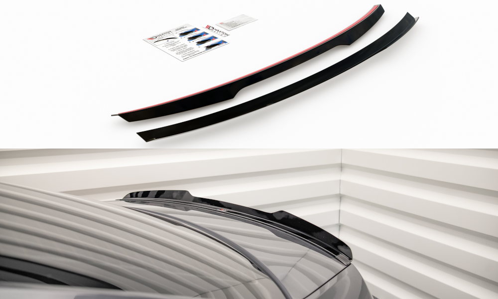 Spoiler CAP für Skoda Octavia Mk3 Facelift schwarz matt