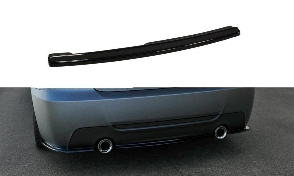 Mittlerer Diffusor Heck Ansatz für BMW 3er E92 M Paket schwarz Hochglanz