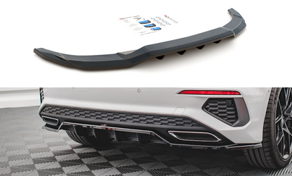 Mittlerer Diffusor Heck Ansatz DTM Look für Audi A3 S-Line Sportback 8Y schwarz Hochglanz