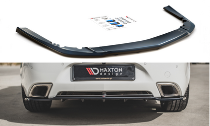 Mittlerer Diffusor Heck Ansatz DTM Look für Opel Insignia Mk. 1 OPC Facelift schwarz matt