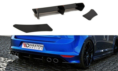 VW GOLF 7 R HATCHBACK Diffusor Heck Ansatz für Heckschürze für & Heck Ansatz Flaps Diffusor für