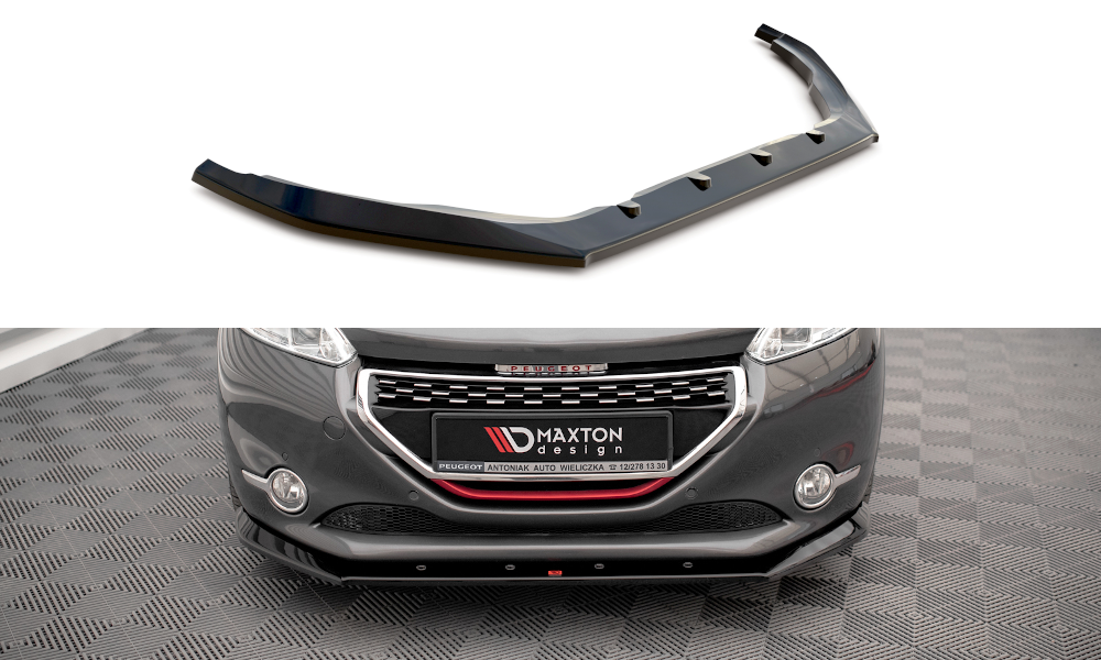 Front Ansatz V.1 für Peugeot 208 GTi Mk1 schwarz matt