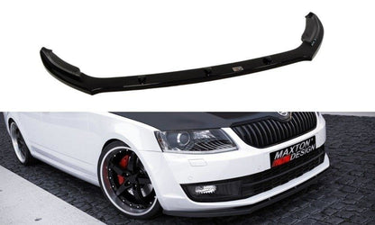 Front Ansatz V.2 für Skoda Octavia Mk3 schwarz Hochglanz