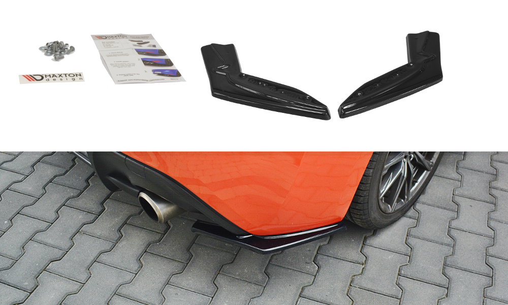 Heck Ansatz Flaps Diffusor V.1 für TOYOTA GT86 FACELIFT  schwarz matt