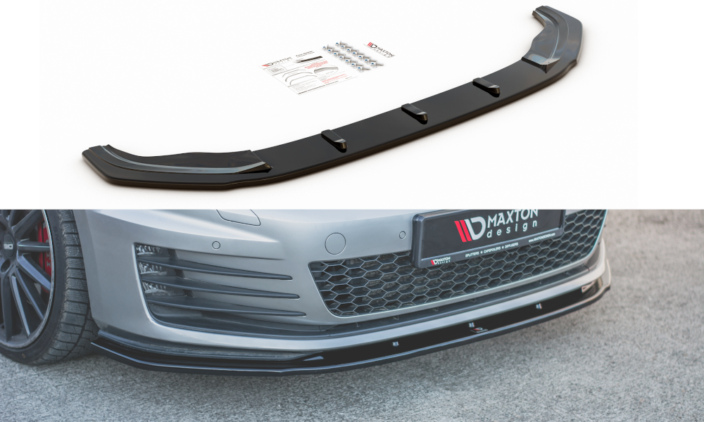 Front Ansatz V.1 für VW Golf 7 GTI  schwarz matt