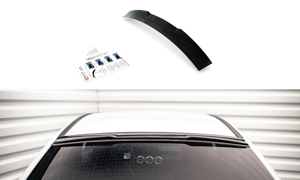 Heckscheiben Spoiler für Mercedes A35 Limousine V177 schwarz Hochglanz