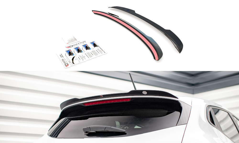 Spoiler CAP für Renault Clio Mk5 schwarz matt
