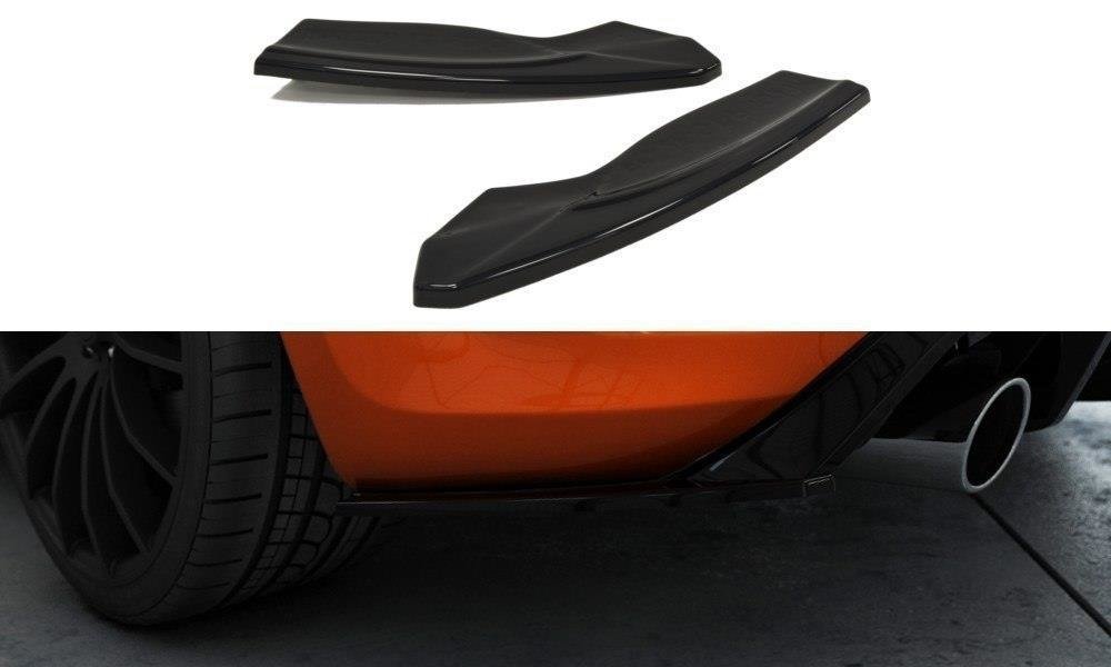 Heck Ansatz Flaps Diffusor für v.2 FORD FOCUS II ST Facelift schwarz matt