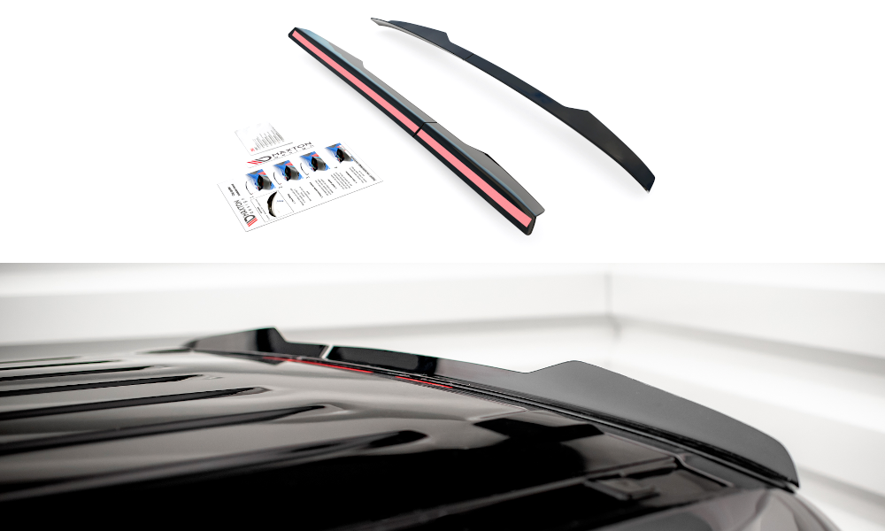 Spoiler CAP für Peugeot Partner Mk3 schwarz Hochglanz