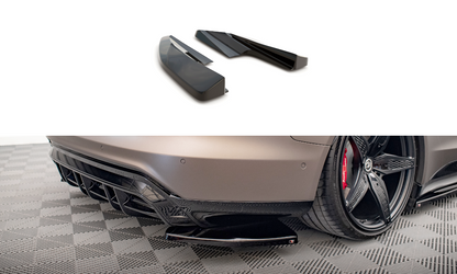Heck Ansatz Flaps Diffusor V.1 für Audi e-Tron GT / RS GT Mk1 schwarz matt