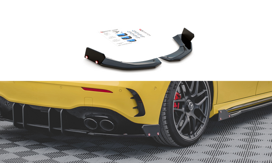 Heck Ansatz Flaps Diffusor +Flaps für V.2 Mercedes-AMG A45 S