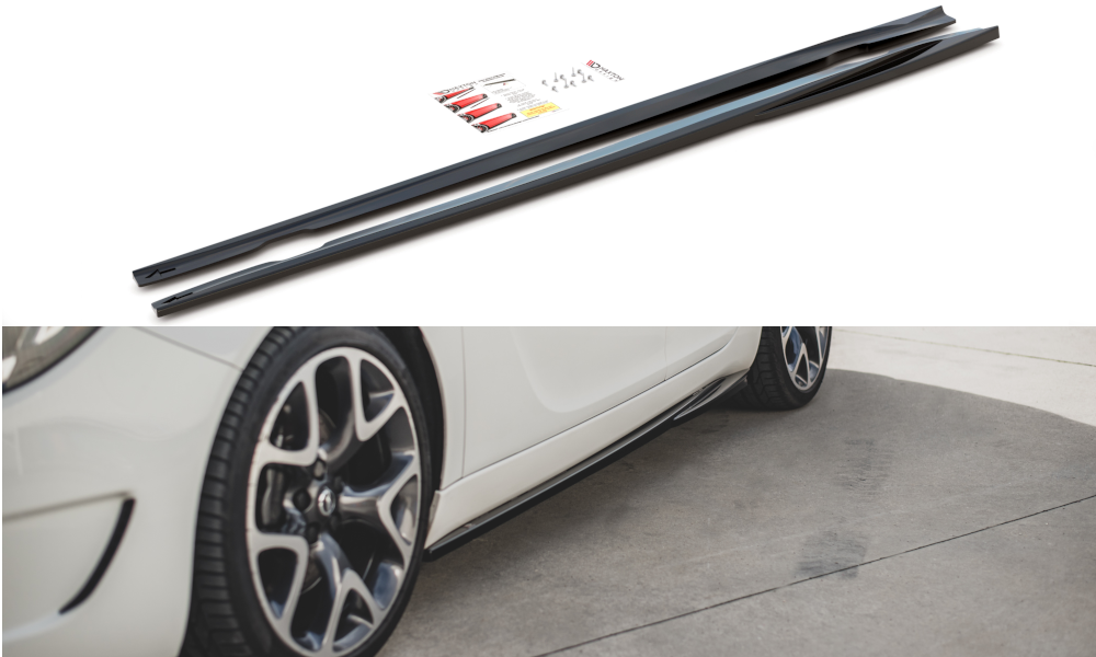Seitenschweller Ansatz für Opel Insignia Mk. 1 OPC  Carbon Look