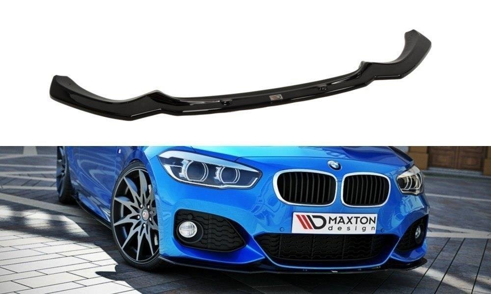 Front Ansatz V.1 für BMW 1er F20/F21 M-Power FACELIFT schwarz Hochglanz