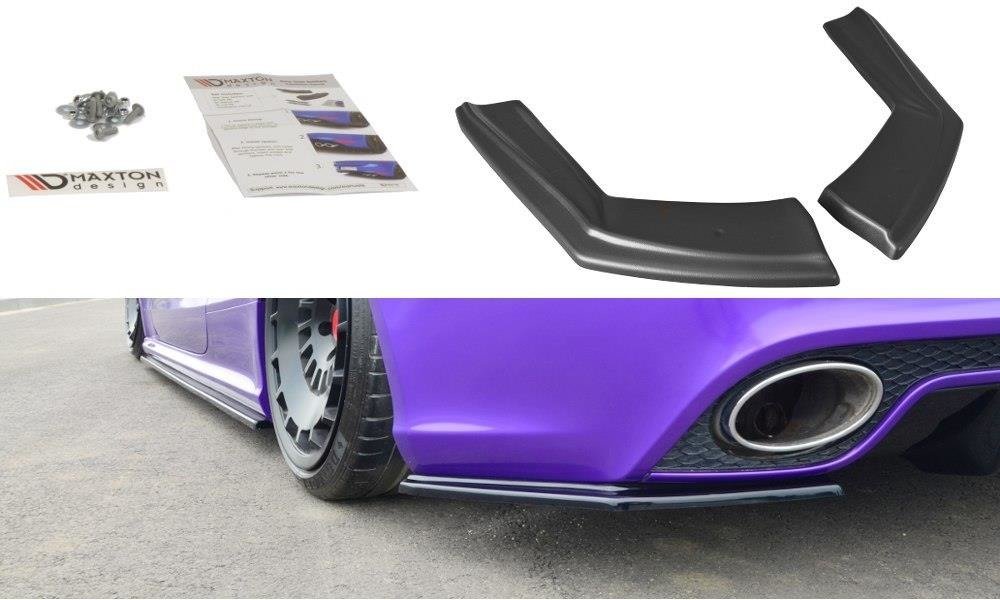 Heck Ansatz Flaps Diffusor für Audi RS5 Mk1 8T Facelift Carbon Look