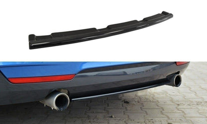 Mittlerer Diffusor Heck Ansatz für BMW 4er F32 M Paket  schwarz Hochglanz