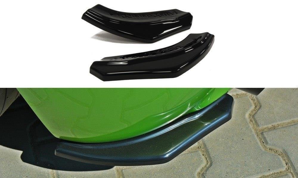 Heck Ansatz Flaps Diffusor für VW SCIROCCO R Carbon Look