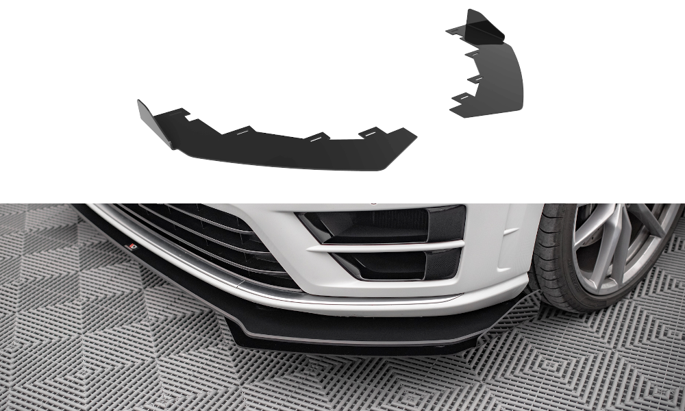 Front Flaps Volkswagen Golf R Mk7 schwarz Hochglanz