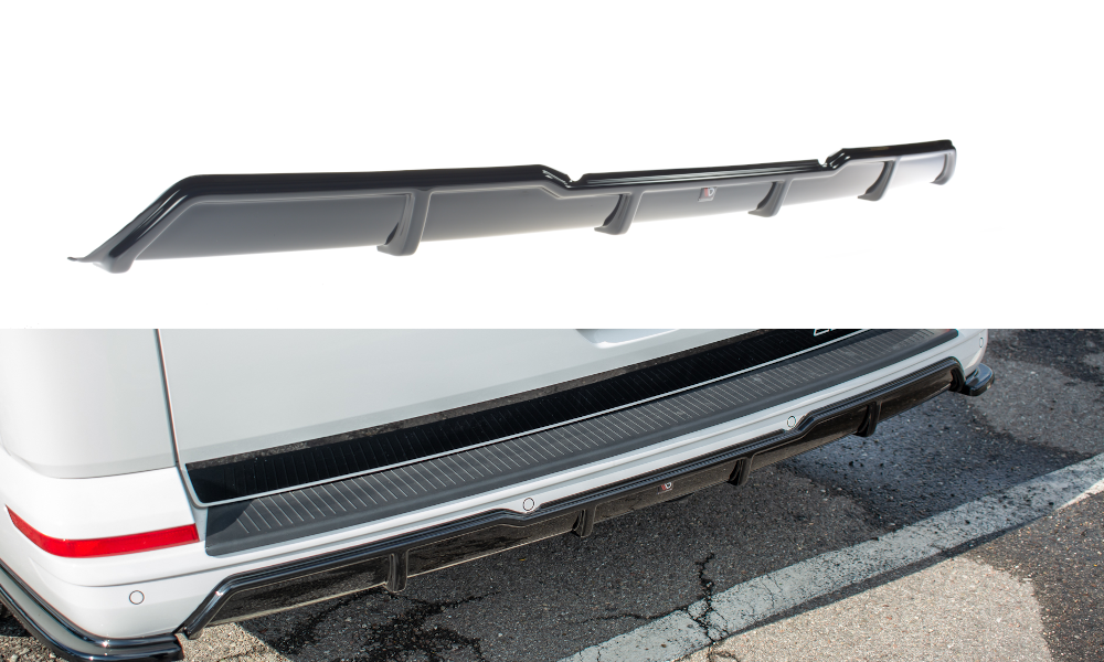 Diffusor Heck Ansatz für Volkswagen T6 Carbon Look